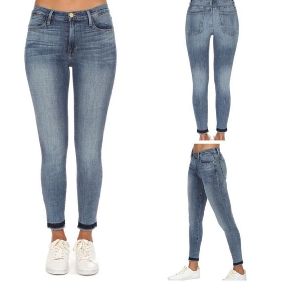 Frame Denim Le High Skinny Jeans In Langstone - Picture 1 of 3